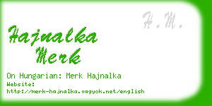 hajnalka merk business card